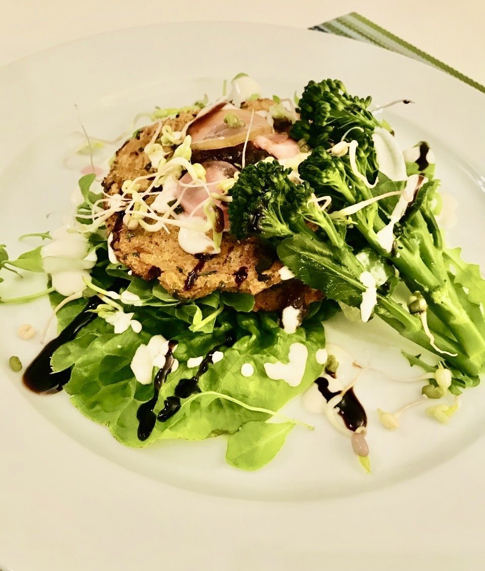 Crisp Baked Tofu Turmeric Burgers