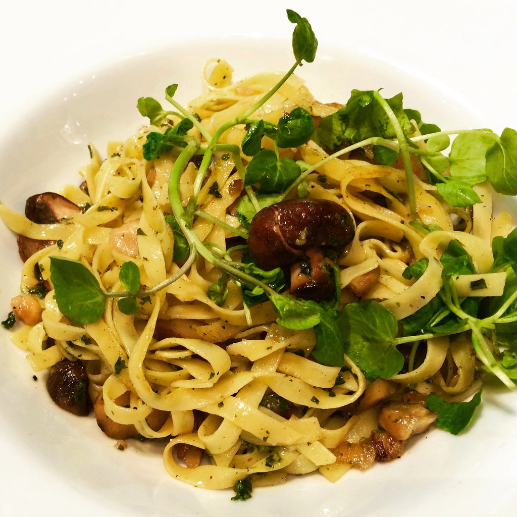 Delicious and tasty...tagliatelle with chestnuts and mushrooms | Seaweed Agogo