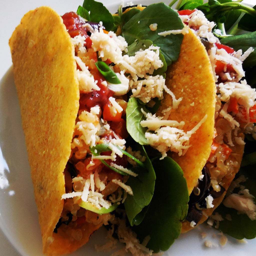 Tacos with Quinoa & Greens | Seaweed Agogo
