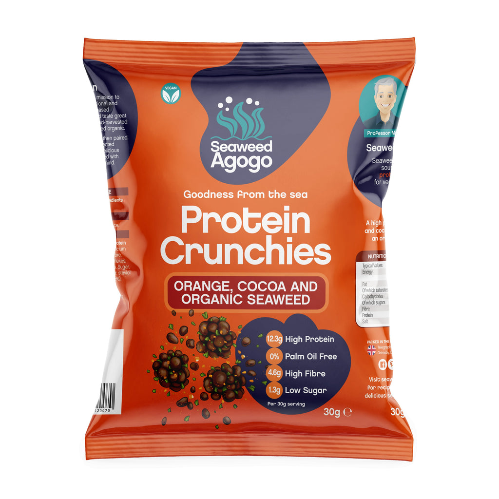 Protein Crunchies - Orange, Cocoa & Organic Seaweed - Seaweed Agogo