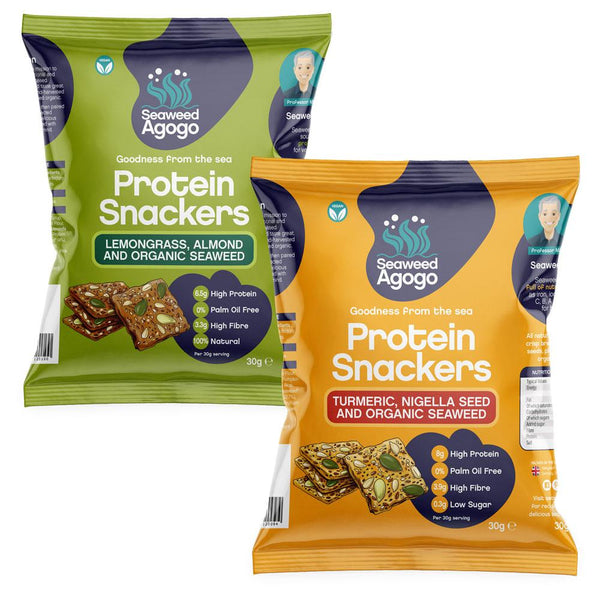 Protein Snackers - 12 Mixed Pack | Seaweed Agogo