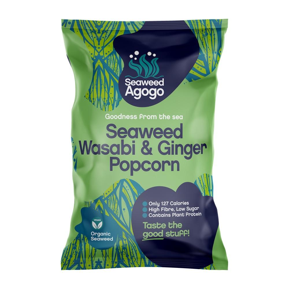 Seaweed Agogo Organic Seaweed, Wasabi & Ginger Popcorn - Seaweed Agogo